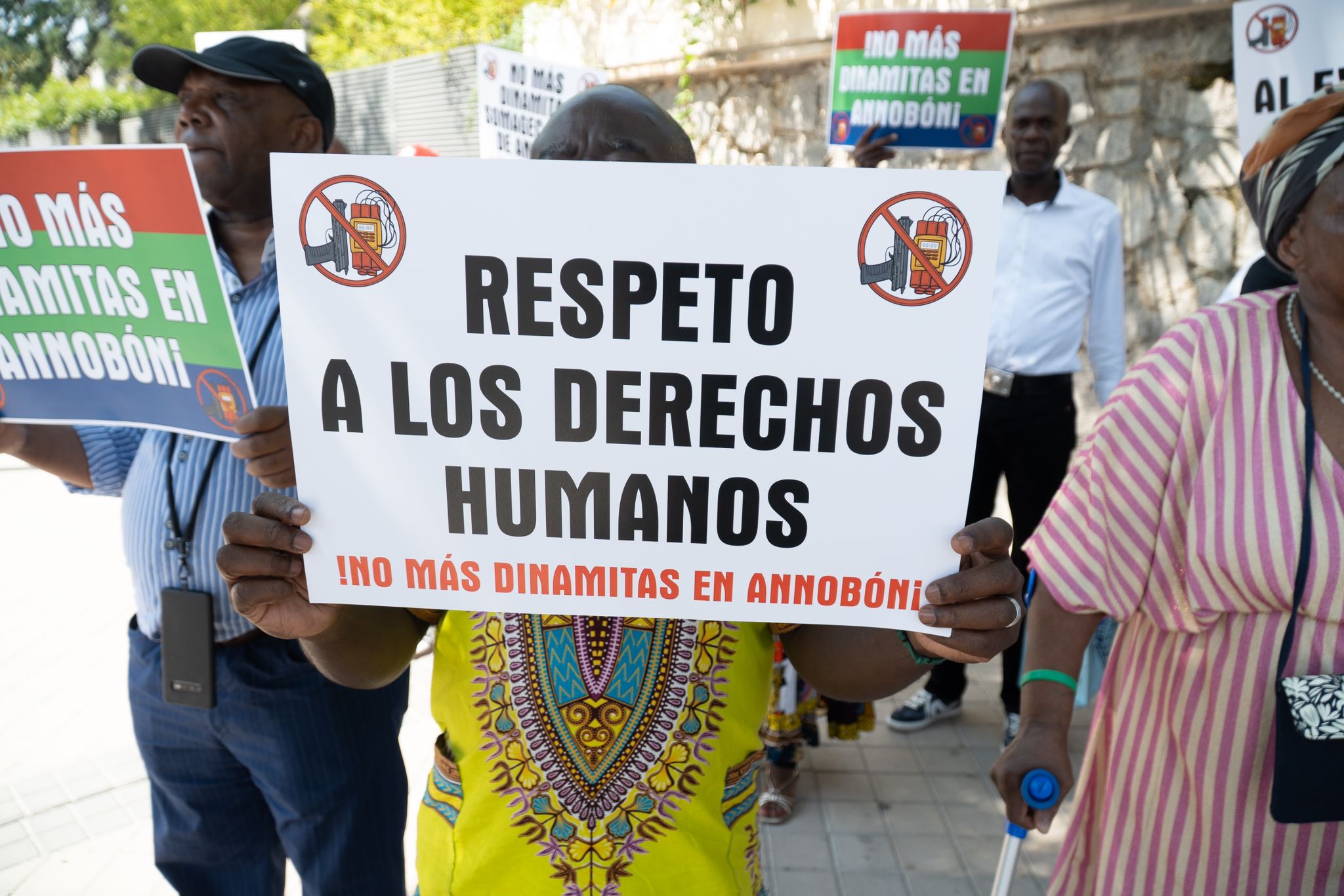 Annobón, manifestación, Guinea Ecuatorial, Derechos humanos